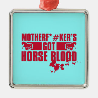 Horsebloed Metalen Ornament