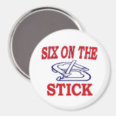 HorseChaussures Magnet 3"- Six sur le Bâton (Recto/Verso)