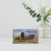 Horsedrawn Wagon visitekaartje (Staand voorkant)