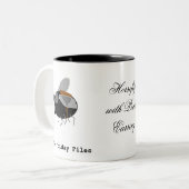 Horsefly met Pearl Earring Tweekleurige Koffiemok (Voorkant links)