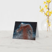 Horsehead Nebula Note Card Kaart (Gele Bloem)