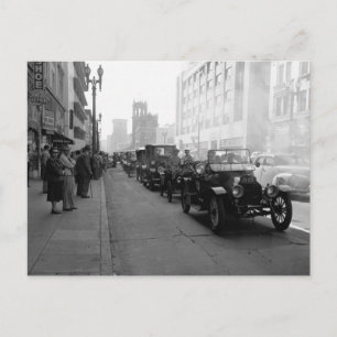 Horseless Carriage Parade, Los Angeles, 1951 Briefkaart