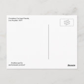 Horseless Carriage Parade, Los Angeles, Verenigde  Briefkaart (Achterkant)