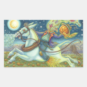 HORSEMAN SCARECROW & MULE STICKERS Rec.