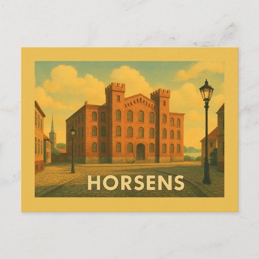Horsens Denmark Harbor Briefkaart (Voorkant)