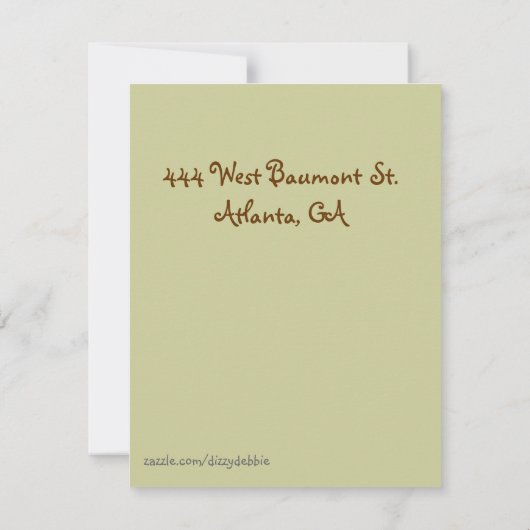 Horses Birthday Invitation Kaart (Achterkant)