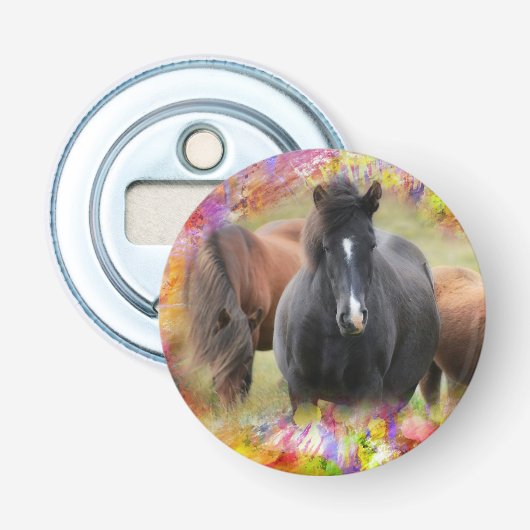 Horses Button Flesopener (Voorkant)