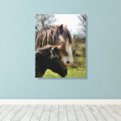 HORSES CANVAS AFDRUK (Insitu (Houten vloer))