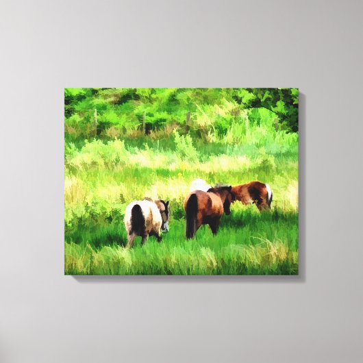 HORSES CANVAS AFDRUK (Voorkant)