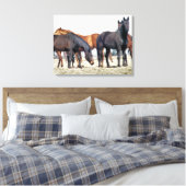 HORSES CANVAS AFDRUK (Insitu (Slaapkamer))