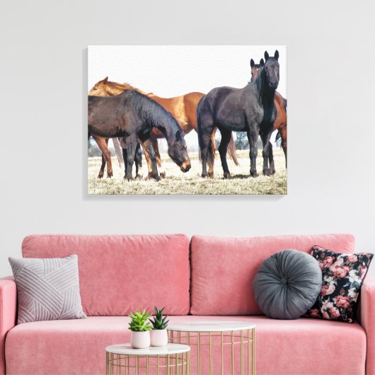 HORSES CANVAS AFDRUK (Insitu (Woonkamer))