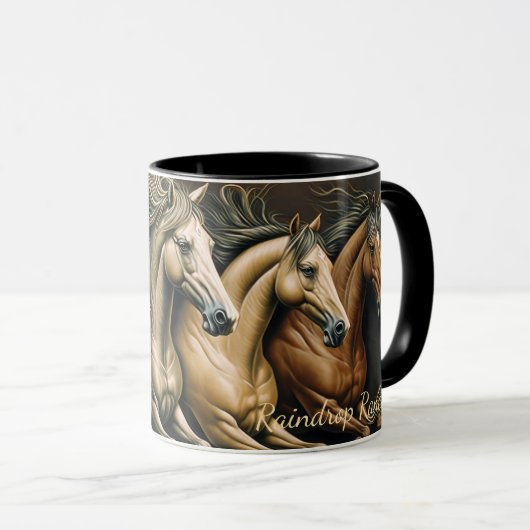 Horses coffee mug (Devant droit)