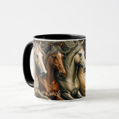 Horses coffee mug mok (Voorkant links)