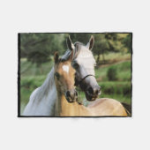 Horses Fleece Blanket (Voorkant (Horizontaal))