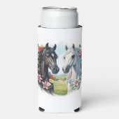 Horses framed by flowers (Seltzer Voorkant)