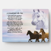Horses Friend Poem Plaque (Devant)