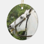 HORSES KERAMISCH ORNAMENT (Links)