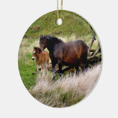HORSES KERAMISCH ORNAMENT (Links)