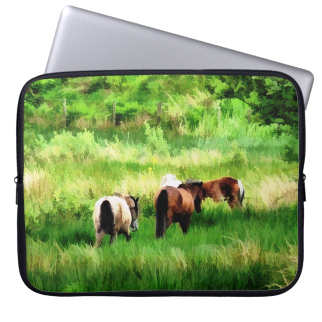 HORSES LAPTOP SLEEVE (Voorkant)