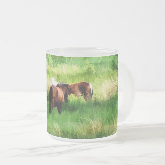 HORSES MATGLAS KOFFIEMOK (Voorkant rechts)