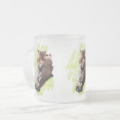 HORSES MATGLAS KOFFIEMOK (Voorkant links)