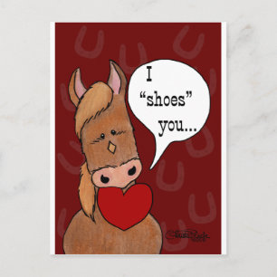 Horse's Mouth Valentijn-personaliseren Feestdagenkaart