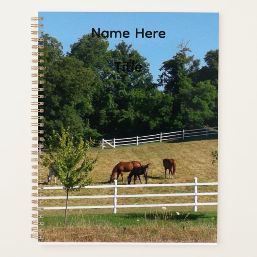 Horses Notebook (Devant)