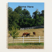 Horses Notebook Planner (Voorkant)