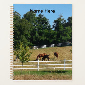 Horses Notebook Planner