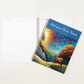 Horses on Farm Wildflower Meadow (Devant avec enveloppe)