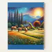 Horses on Farm Wildflower Meadow Planner (Achterkant)