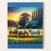 Horses on Farm Wildflower Meadow Planner (Achterkant)