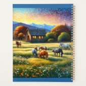 Horses on Farm Wildflower Meadow Planner (Achterkant)
