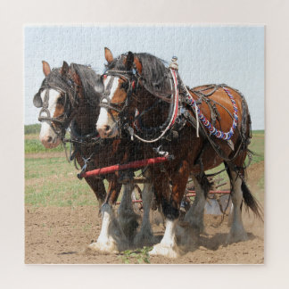 Horses Plowing Legpuzzel