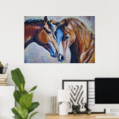 Horses Poster (Thuiskantoor)