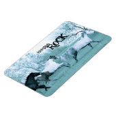 Horses ROCK Magnet Magneet (Linkerzijde)