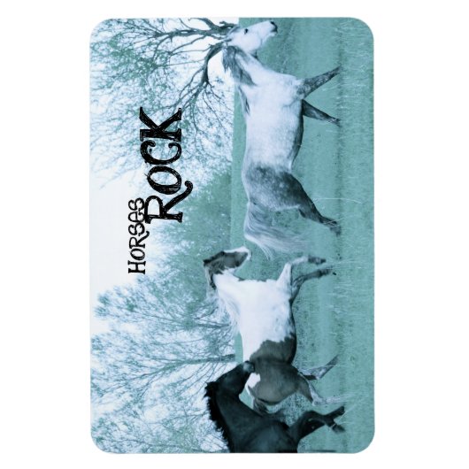 Horses ROCK Magnet Magneet (Verticaal)