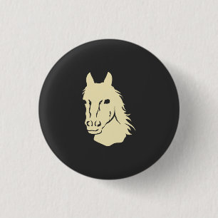 Horses Ronde Button 3,2 Cm