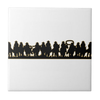 Horses Silhouette Tegeltje