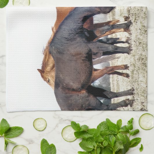 HORSES THEEDOEK (Gevouwen)