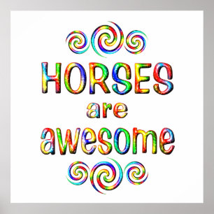 HORSES ZIJN GEWELDIGE POSTER