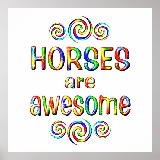 HORSES ZIJN GEWELDIGE POSTER (Voorkant)
