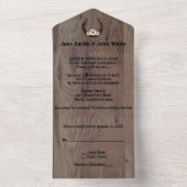 Horseshoe All In One Trouwuitnodiging All In One Uitnodiging (Binnen)