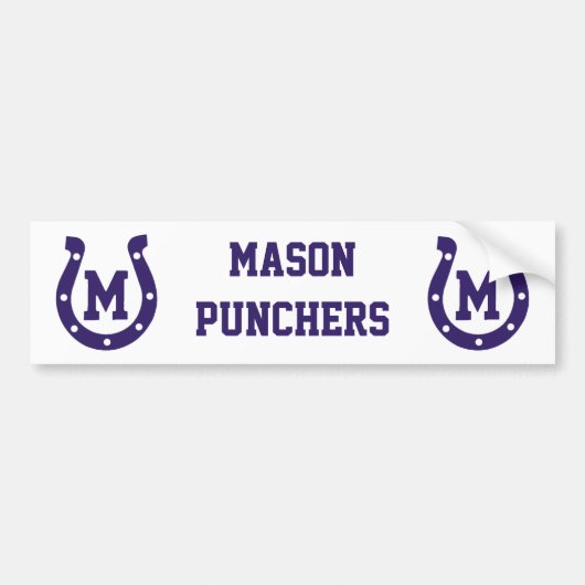 Horseshoe bumpersticker (Voorkant)