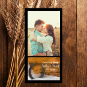 Horseshoe en Sluiers Westerse Trouw Save the Date