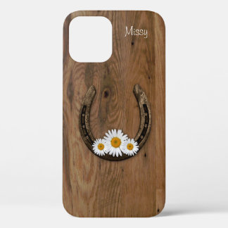 Horseshoe et Daisies iPhone 12 Coque