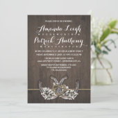Horseshoe Floral Engagement Party Invitations (Debout devant)