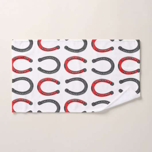 Horseshoe Good Luck Horseshoe (Serviette à main)