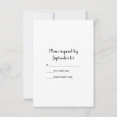 Horseshoe Pearls Country Barn Wedding Carte RSVP (Dos)