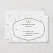 Horseshoe Rustic Barn Wedding RSVP (Devant)